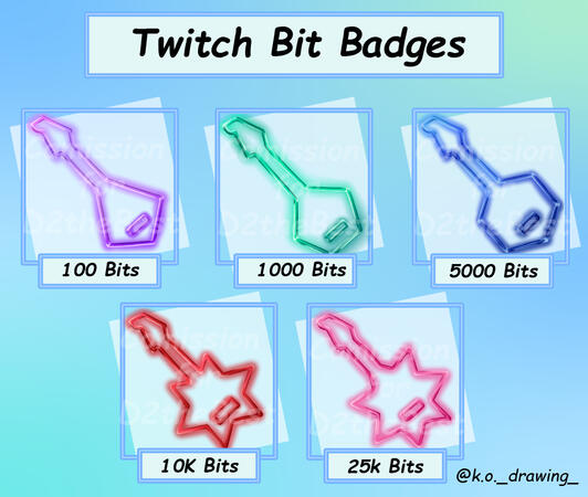 Emblemas de Bits (Twitch) - D2theBest